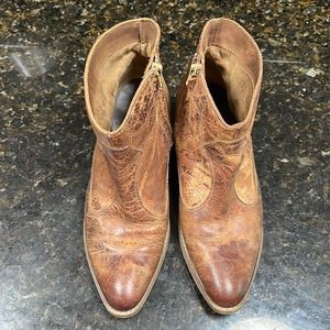 Diba True Brown Leather Booties 6